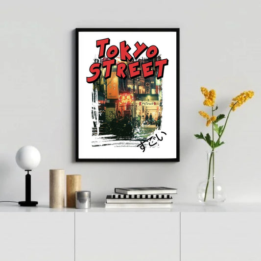 Tokyo Street designing home decor poster for wall