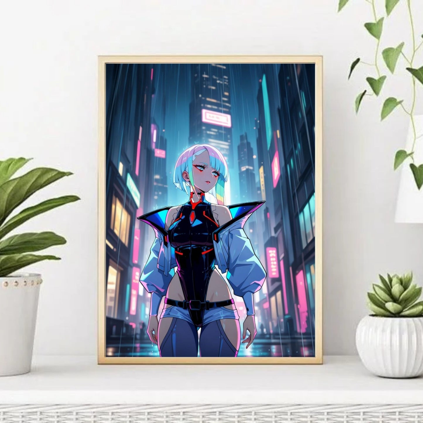 Lucy (Lucyna Kushinada), from anime series Cyberpunk poster for wall