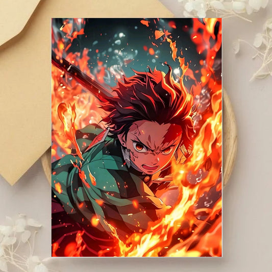 Tanjiro Kamado from Demon Slayer: Kimetsu no Yaiba poster for wall