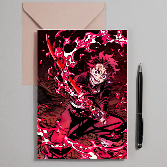 Tanjiro Kamado from Demon Slayer: Kimetsu no Yaiba poster for wall