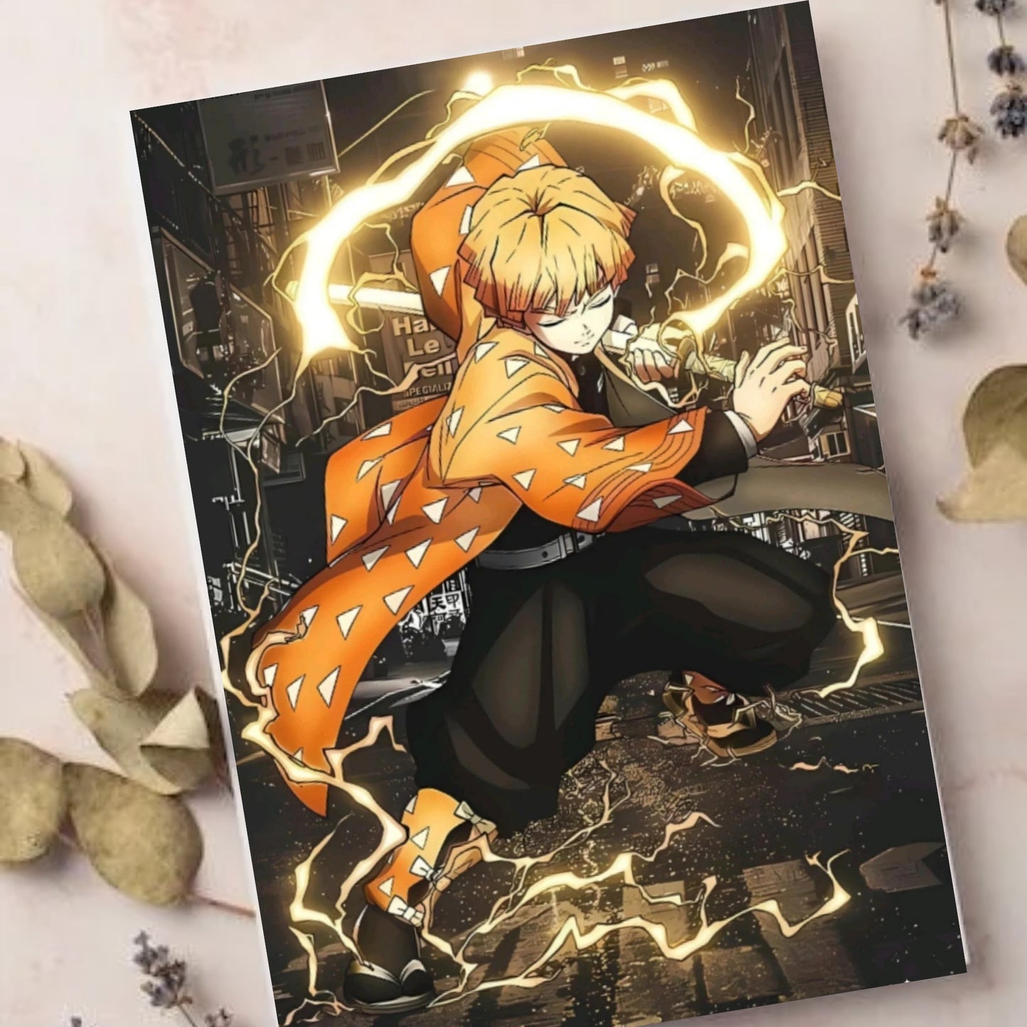 Zenitsu Agatsuma from Demon Slayer: Kimetsu no Yaiba poster for wall
