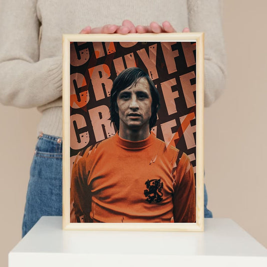 Johan Cruyff footballer poster for wall