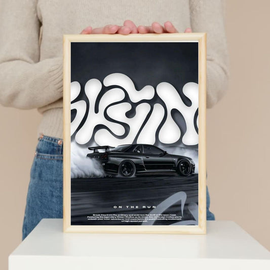Car poster for wall