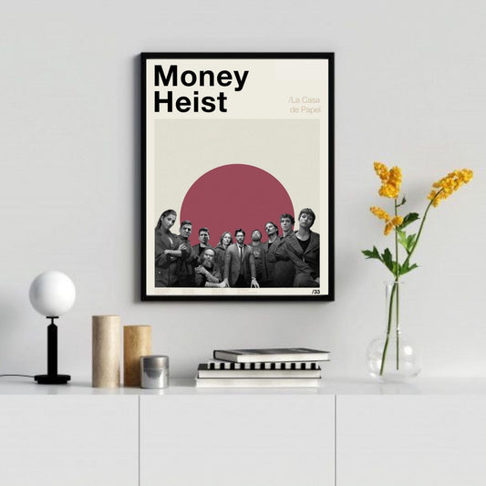 Money Heist web series poster for wall