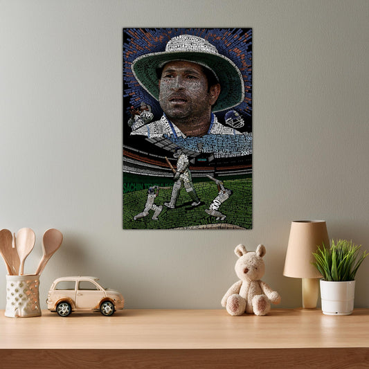 Sachin Tendulkar GOD of cricket poster for wall
