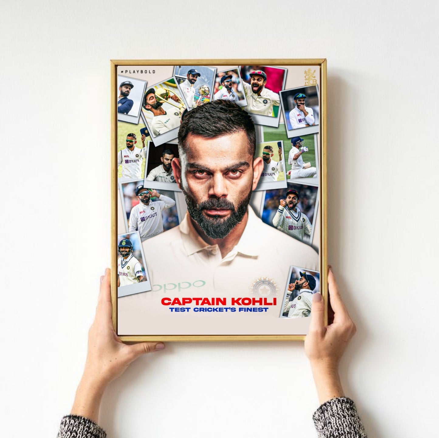 Virat Kohli Test Cricket captaincy Era poster for wall