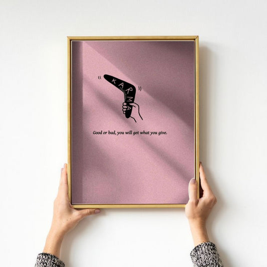 Karma poster for wall