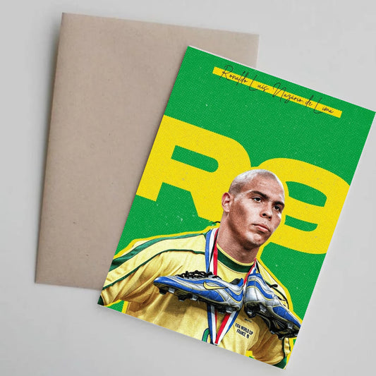 Brazilian football legend Ronaldo Nazário poster for wall