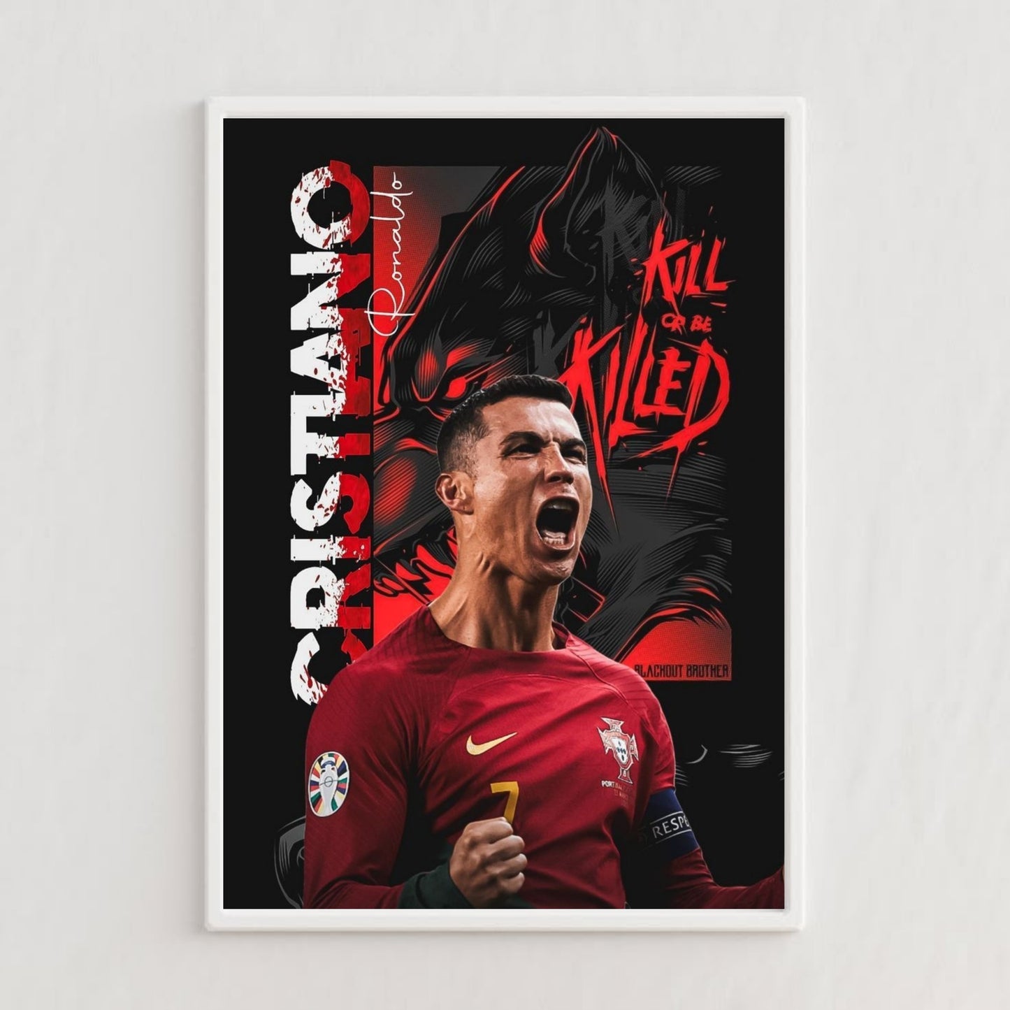 Cristiano Ronaldo footballer poster for wall