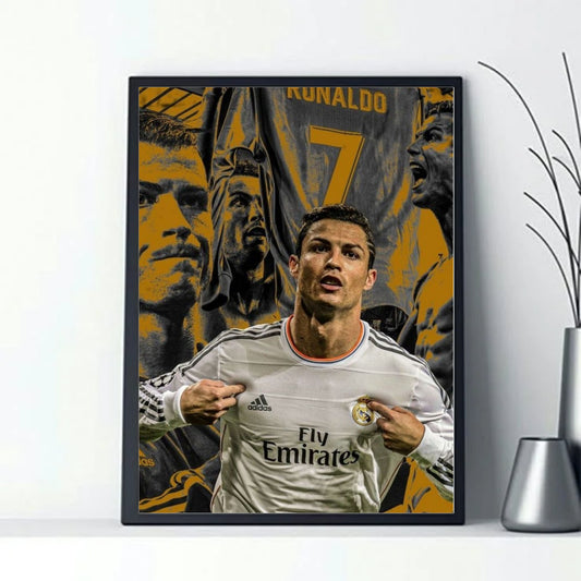 Cristiano Ronaldo footballer aesthetic poster for wall