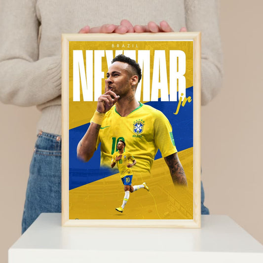 Neymar Jr footballer poster for wall