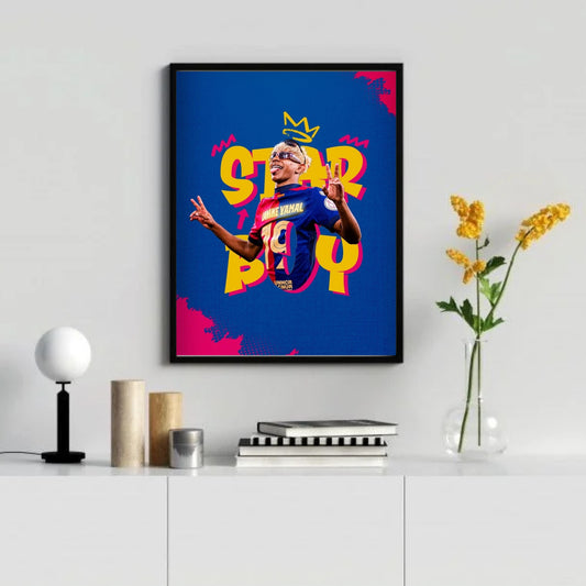 Star Boy Lamine Yamal
Spanish footballer poster for wall