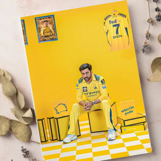 MS Dhoni cricketer cool chennai super kings poster for wall