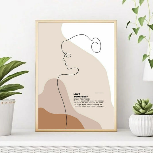 Aesthetic unique line painting Home Decor poster for wall