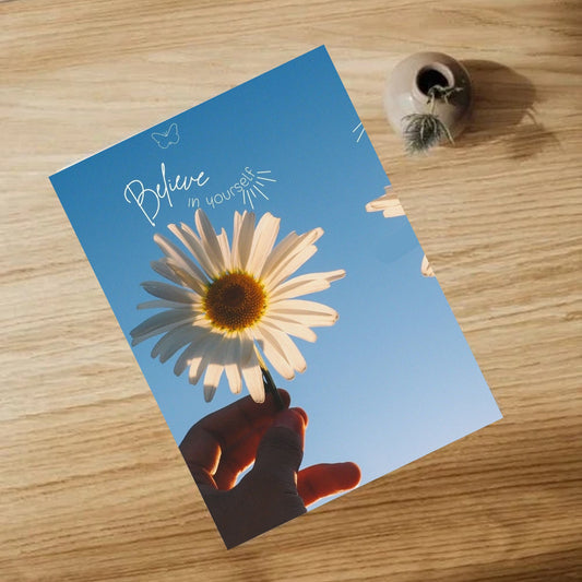 BELIEVE IN YOURSELF aesthetic home decor poster for wall