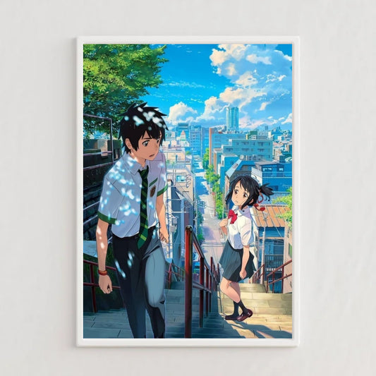 Your Name, the story of Taki and Mitsuha poster for wall