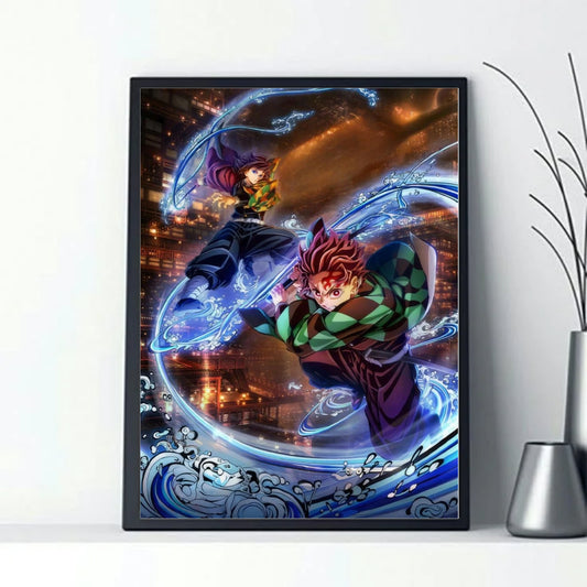 Demon Slayer: Kimetsu no Yaiba anime poster for wall