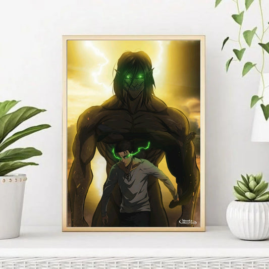 Eren Yeager from Attack on Titan poster for wall