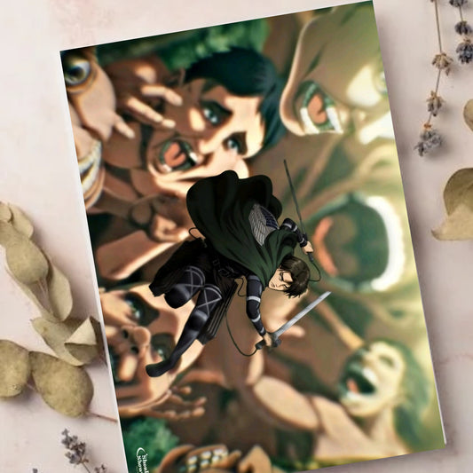 Levi Ackerman from Attack on Titan poster for wall