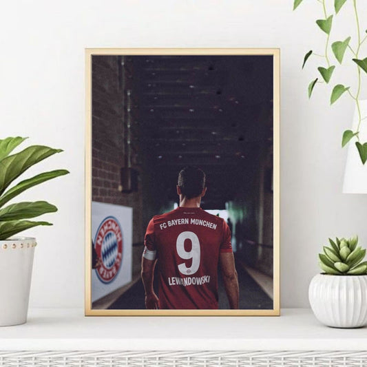 Robert Lewandowski footballer FC Bayern Munich poster for wall