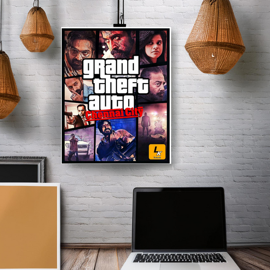 GTA Chennai Version | Lokiverse GTA V Theme wall poster