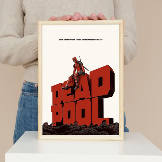 Deadpool X spiderman quote poster for wall
