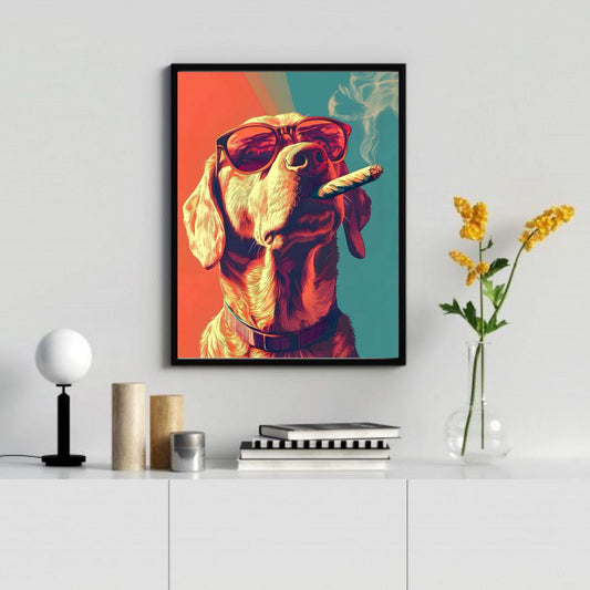 Dog painting Home Decor aesthetic poster for wall